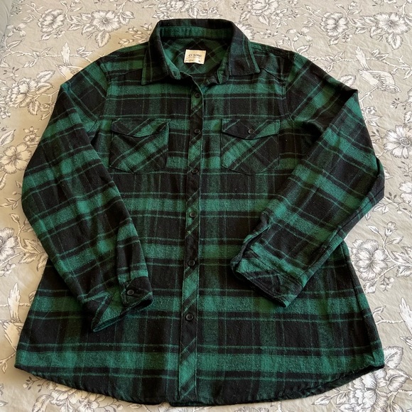 Ci Sono Plaid Collection Women Green Shirt - Picture 9 of 15